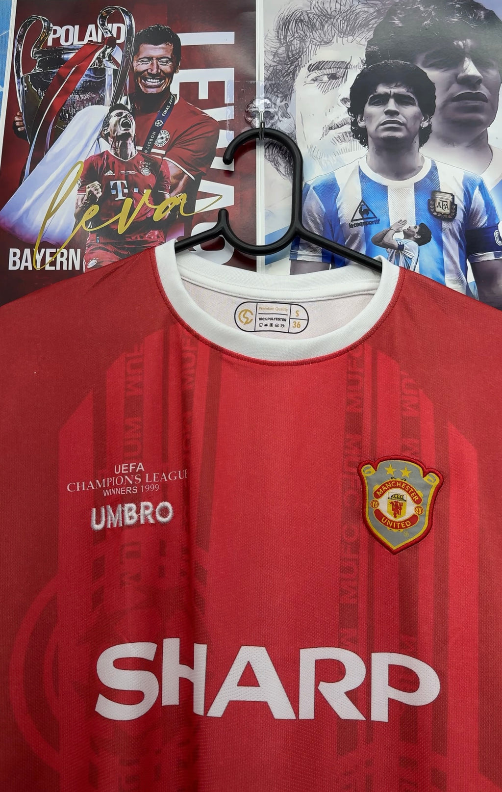 BECKHAM MAN UNITED 99-00 HOME OVERSIZED KIT