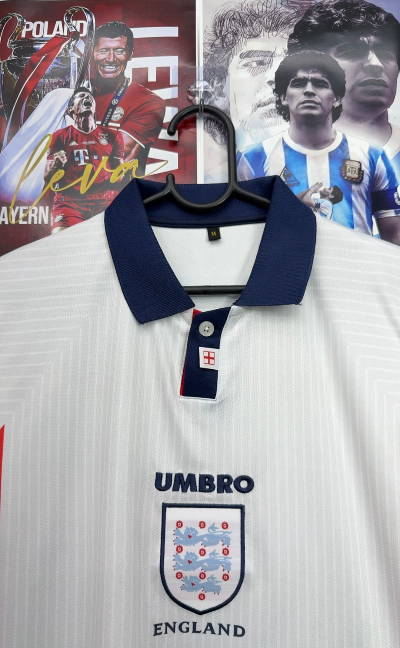 BECKHAM ENGLAND 1998 HOME KIT