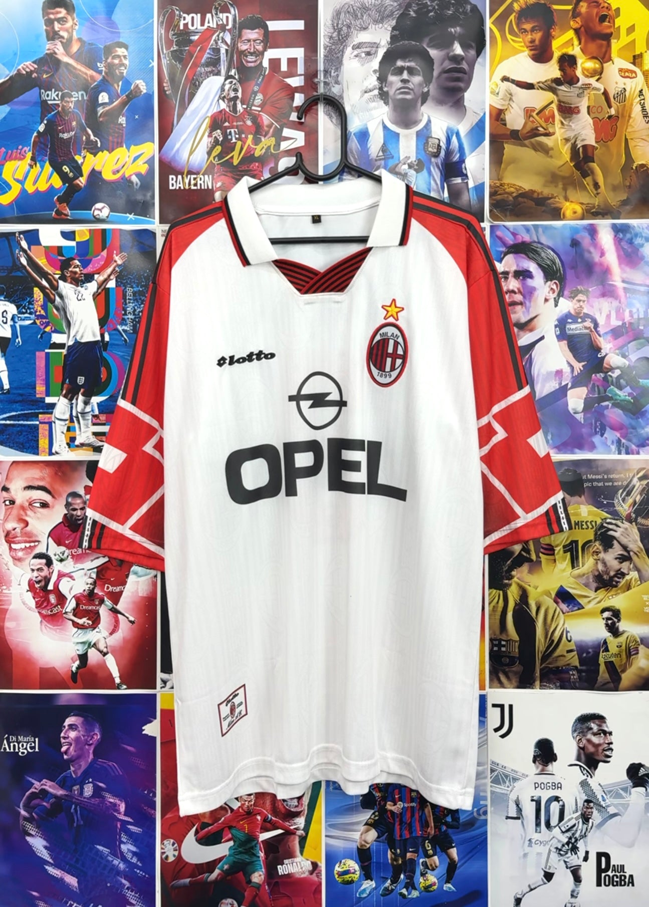 MALDINI MILAN 97-98 AWAY OVERSIZED KIT