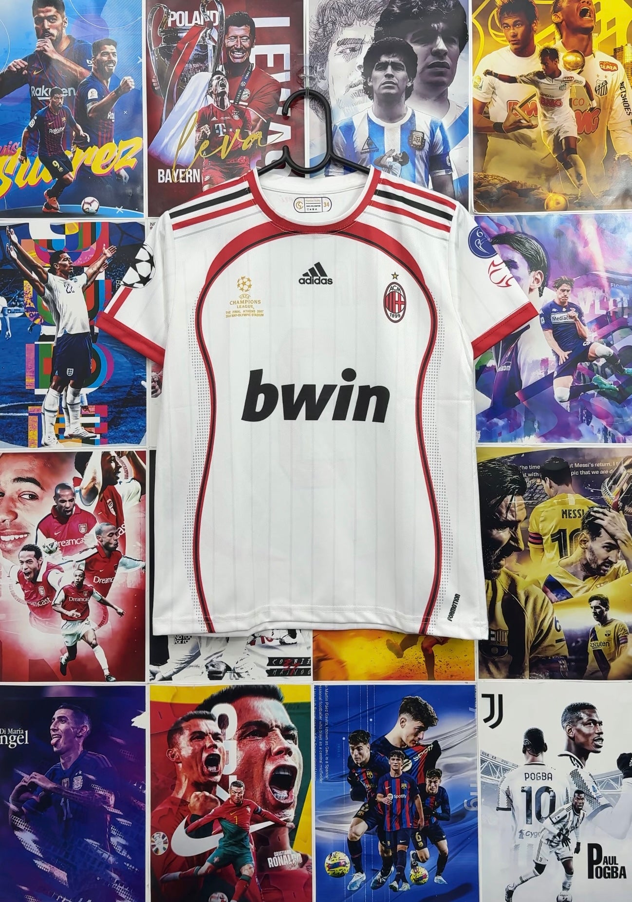 MALDINI MILAN 06-07 AWAY KIDS KITS