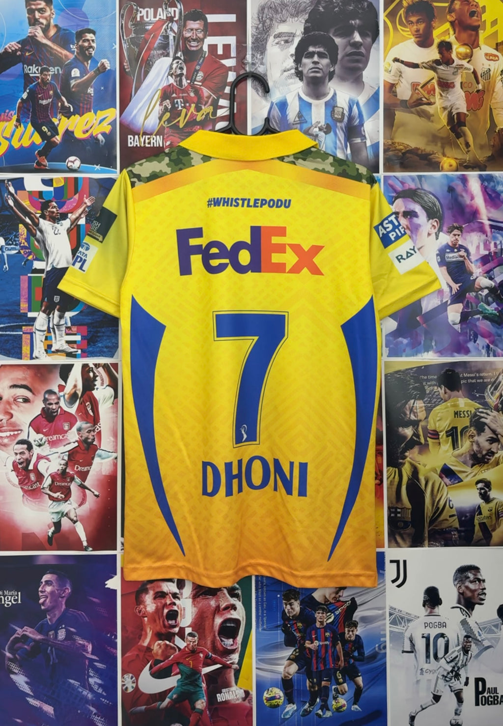 MS DHONI CSL IPL KIT