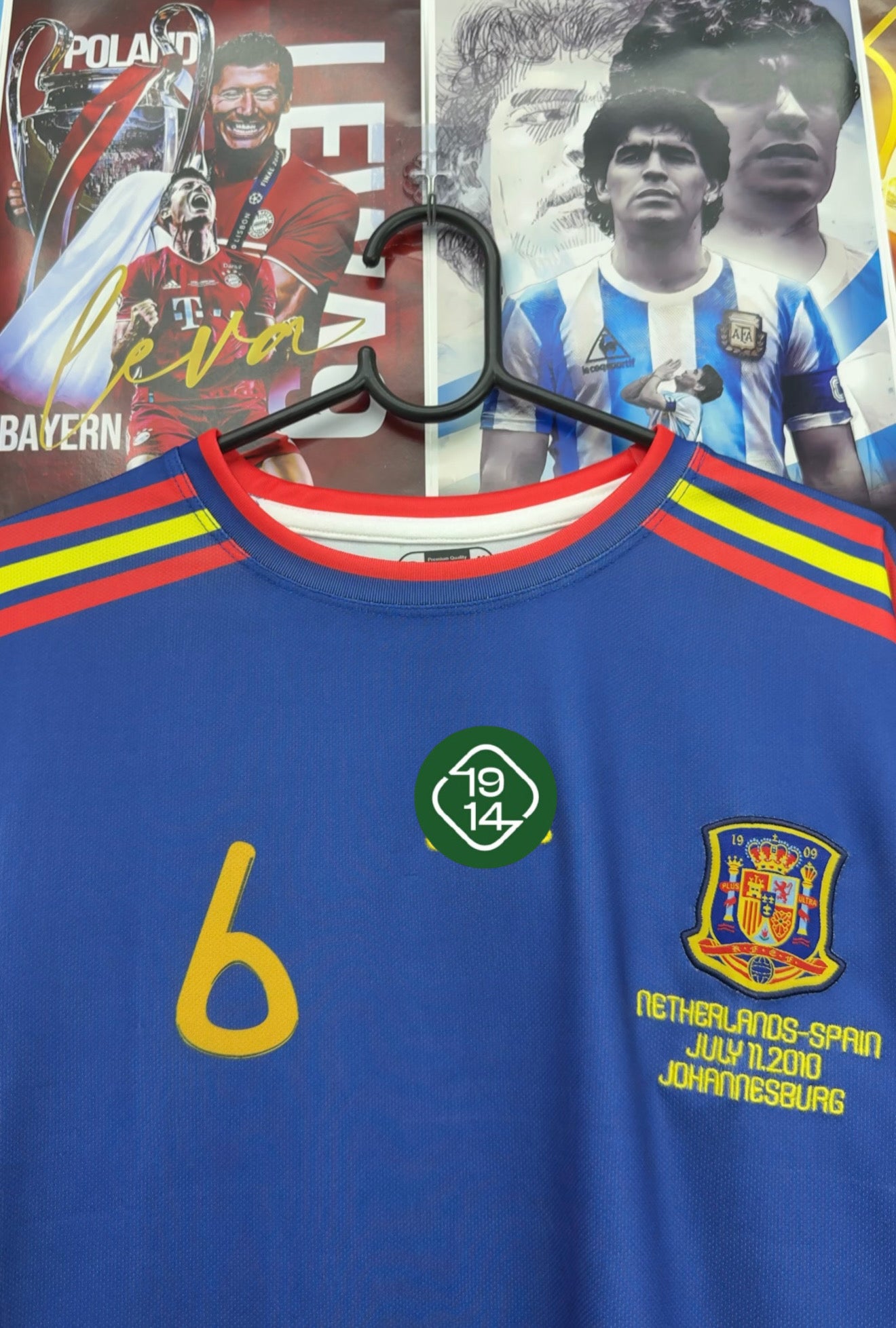 INIESTA SPAIN 2010 AWAY FULL SLEEVE KIT