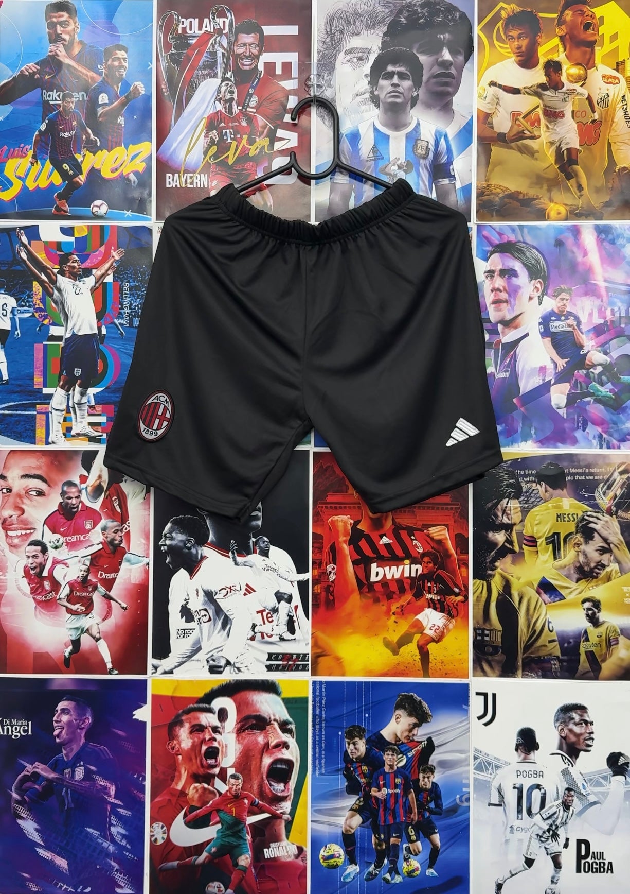 AC MILAN BLACK SHORTS