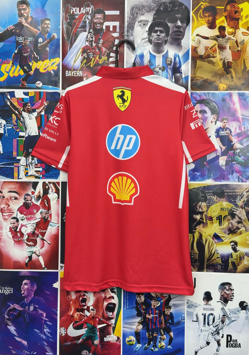 F1 FERRARI SCUDERIA RED POLO