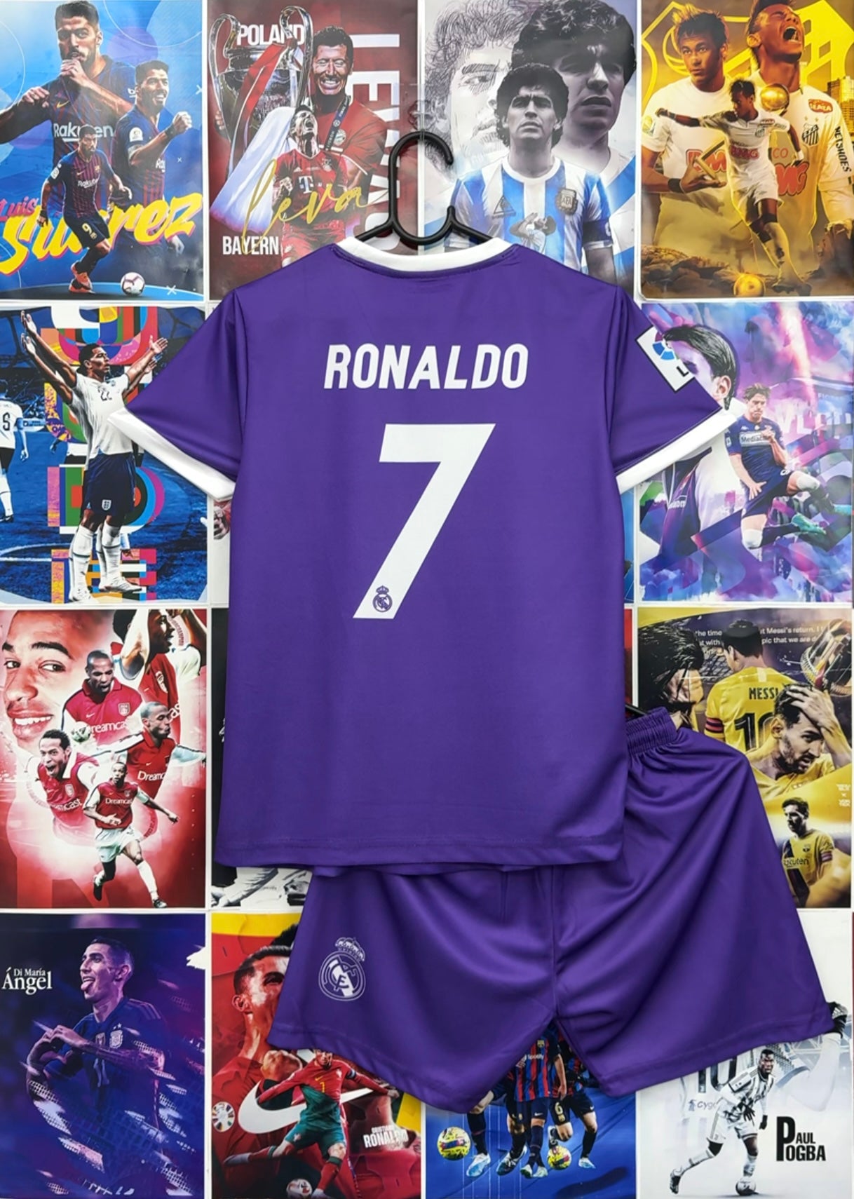 RONALDO REAL MADRID 16-17 AWAY KIDS SET