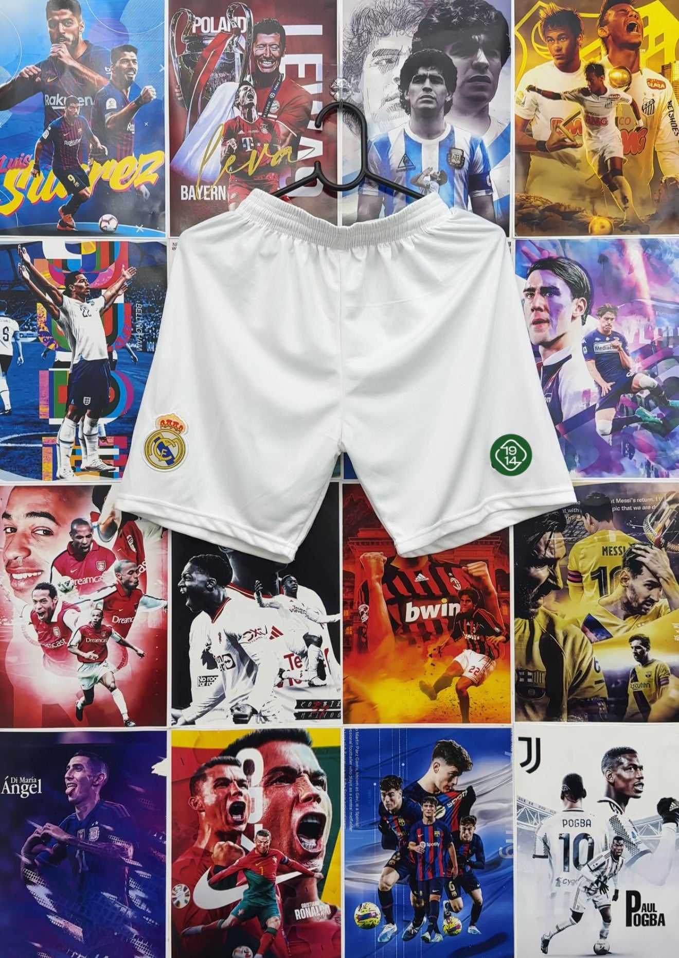 REAL MADRID WHITE SHORTS