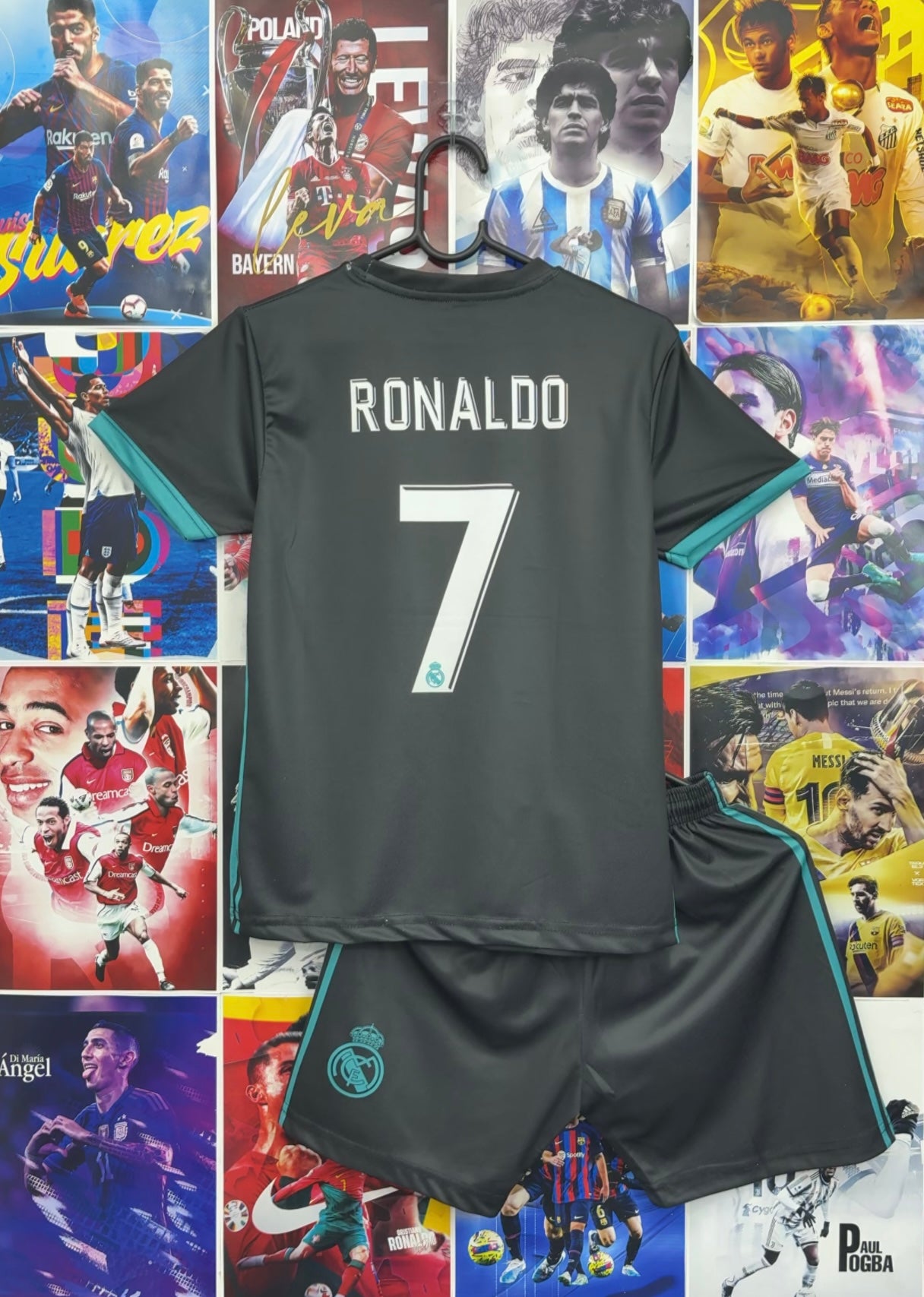 RONALDO REAL MADRID 17-18 AWAY KIDS SET