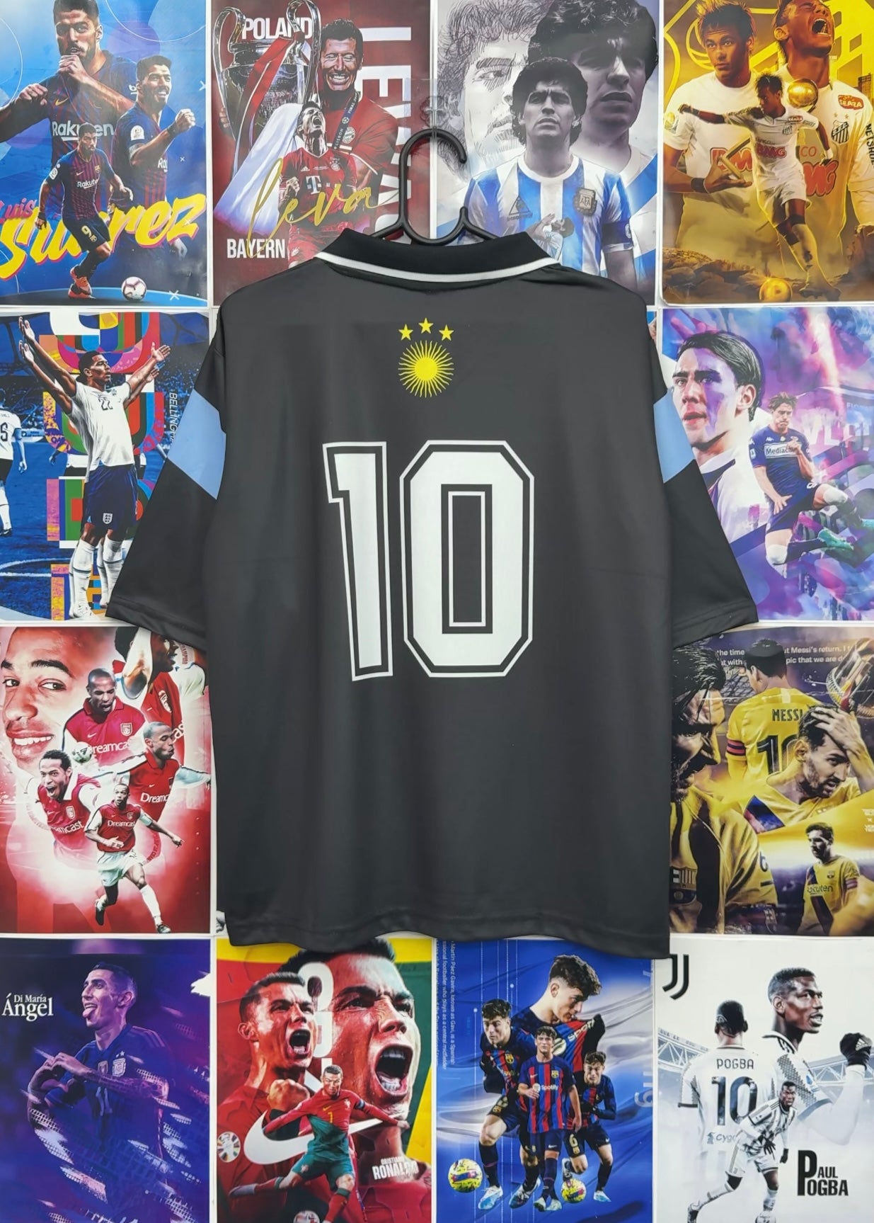 MESSI ARGENTINA GOAT BLACK OVERSIZED KIT